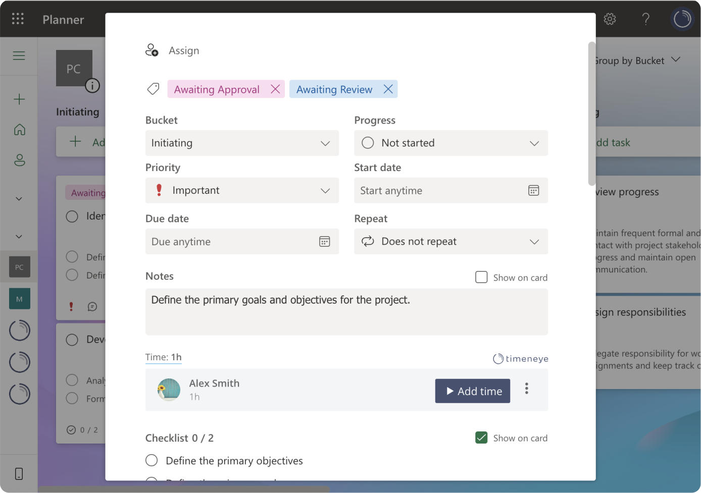 Easily Track Time In Microsoft Planner